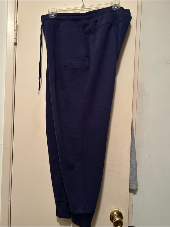 Puma Pants - Puma Navy Blue Women's Track Joggers (fleece inside)
